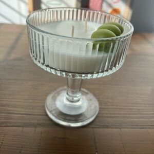 Glass Martini Candle